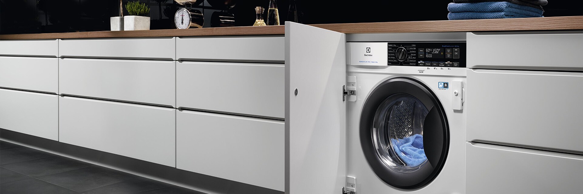 lave-linge séchant encastrable Electrolux